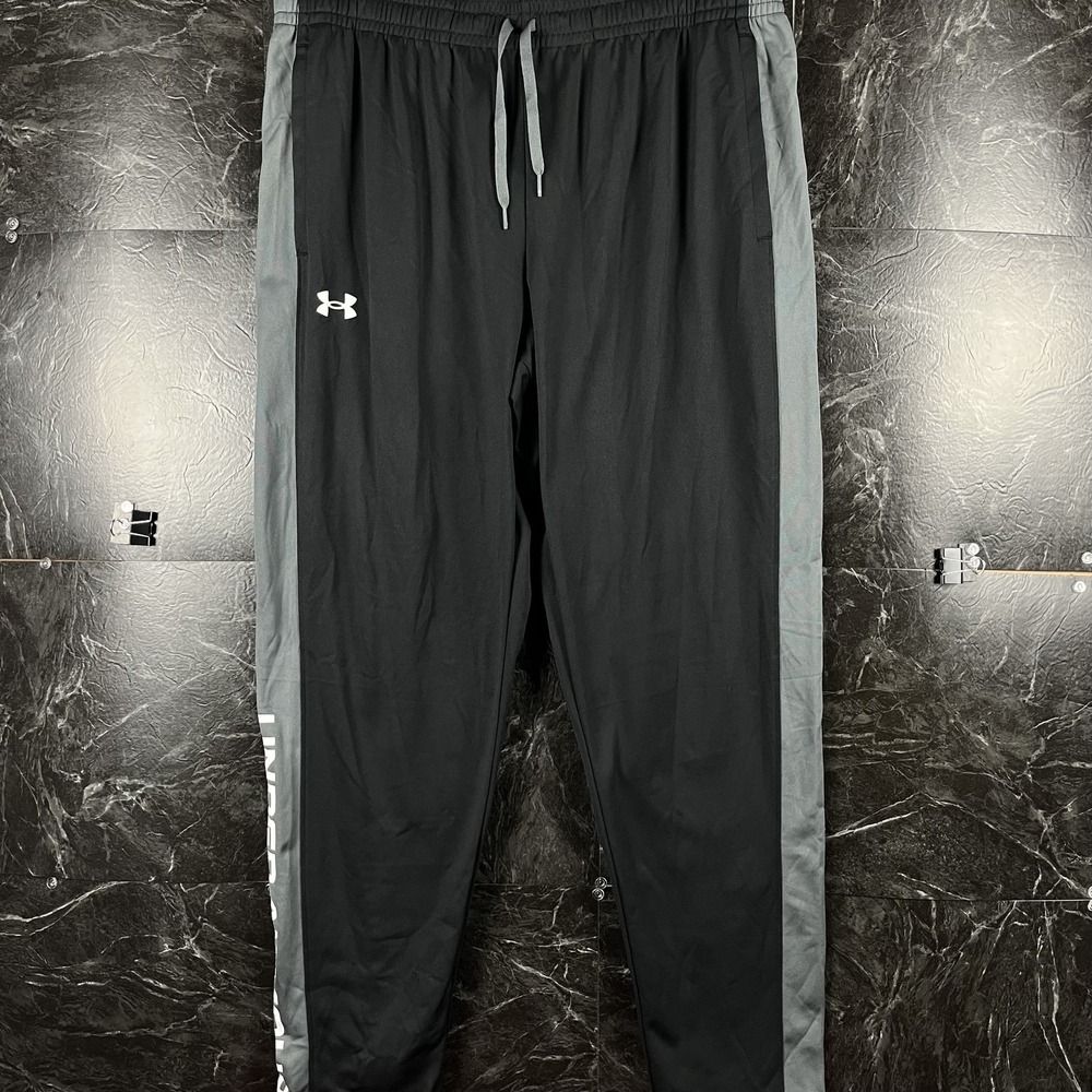 Under Armour Men's Black Striped Hem Sweatpants XL